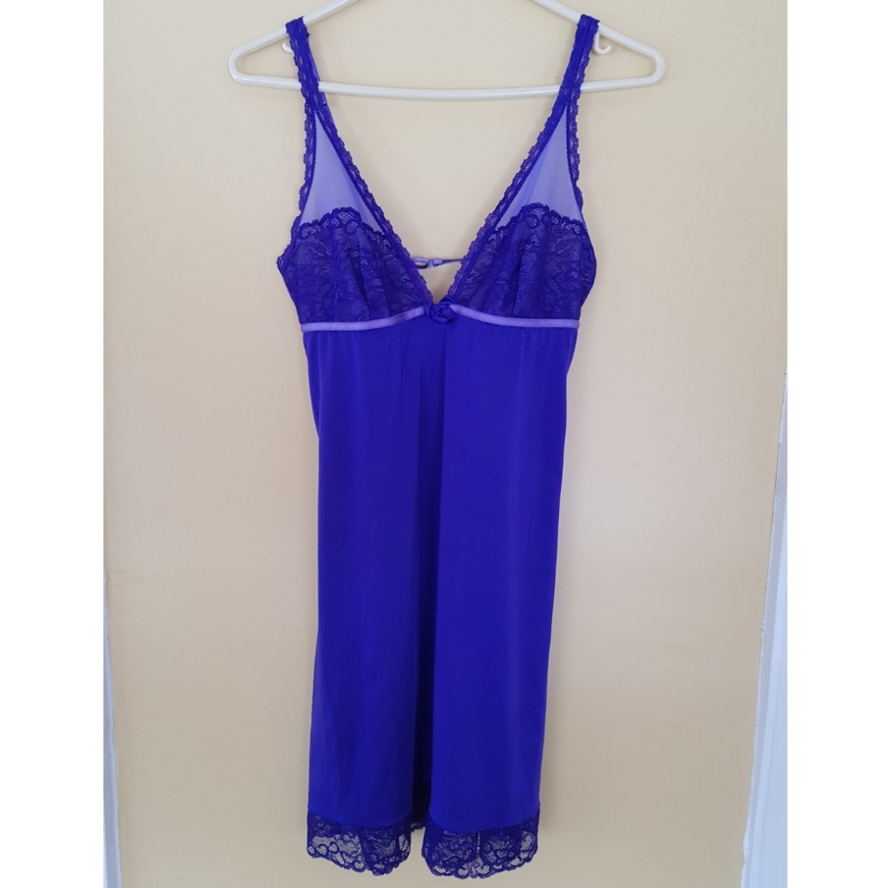 Jacob Purple Chemise Slip Nighty